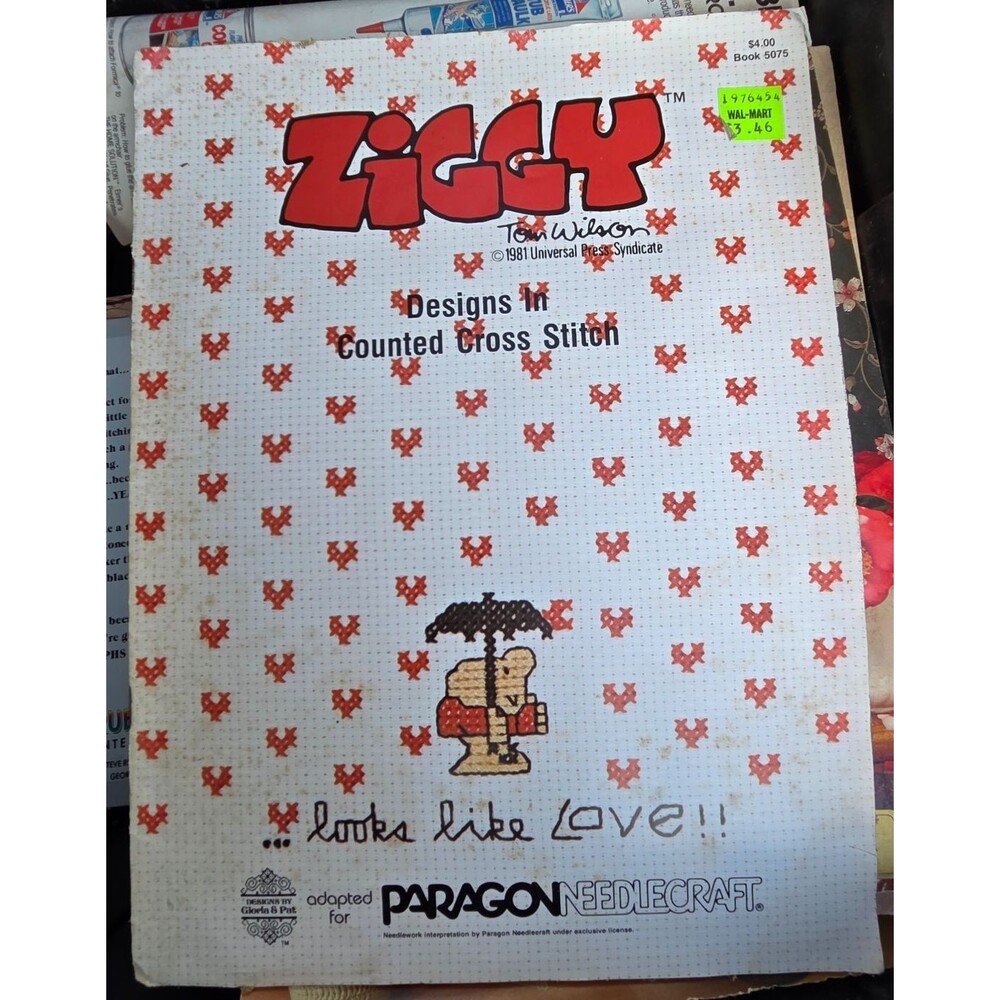 Vintage Paragon ZIGGY Counted Cross Stitch Pattern Book
